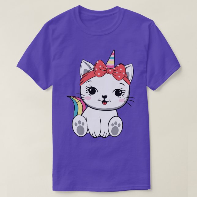 Cute unicorn cat T-Shirt (Design Front)