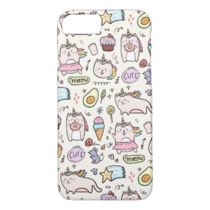 Cute Unicorn Cats iPhone 8/7 Case