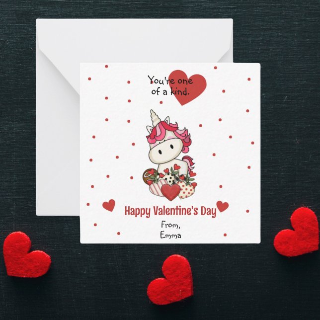 Cute Unicorn Classroom Valentine's Day Cards (Creator Uploaded)