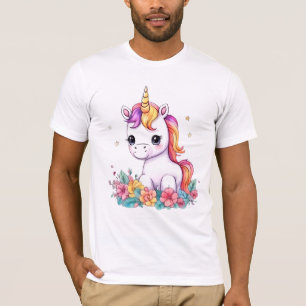 Cute Unicorn Cool Rainbow positive T-Shirt
