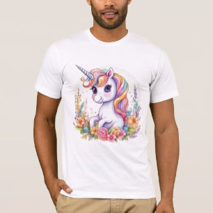 Cute Unicorn Cool Rainbow positive T-Shirt