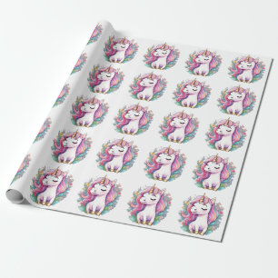 Cute Unicorn Cool Unicorn positive Wrapping Paper