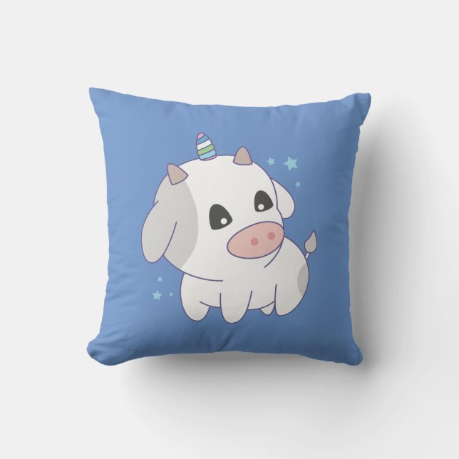 cute unicorn cow cushion (Front)