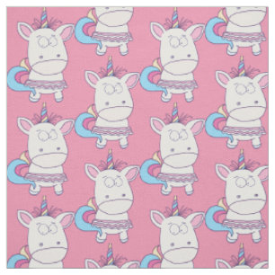 Cute Unicorn custom colour fabric