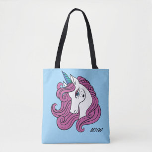 Cute Unicorn custom monogram & colour bags