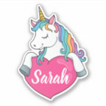 Cute Unicorn Custom Name<br><div class="desc">Cute Unicorn Custom Name Sticker
You Cant Customise By Adding Any Name You Want!</div>