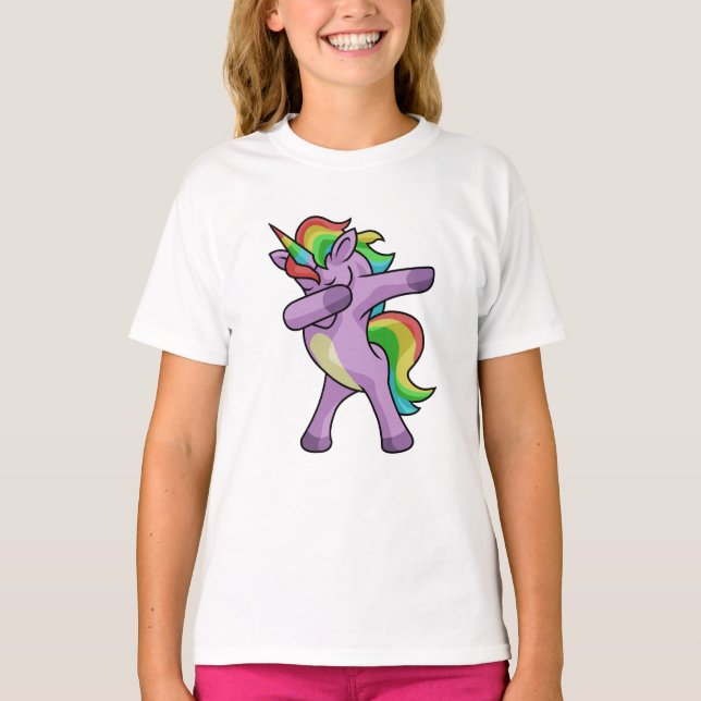 Cute Unicorn Dabbers T-Shirt (Front)