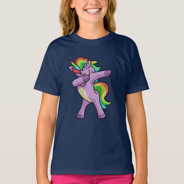 Cute Unicorn Dabbers T-Shirt (Front)