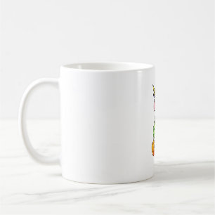 Cute Unicorn & Dead Skulls. Funny Goth Emo Hallowe Coffee Mug