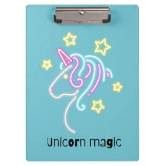 Cute unicorn design clipboard