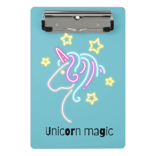 Cute unicorn design  mini clipboard