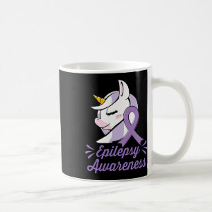 Cute Unicorn Epilepsy Awareness Women Gift Coffee Mug