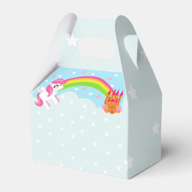 cute unicorn Favor Box (Front Side)