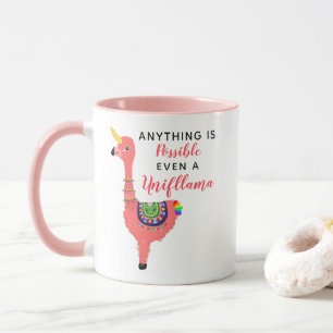 Cute Unicorn Flamingo Llama Inspiring Unifllama Mug