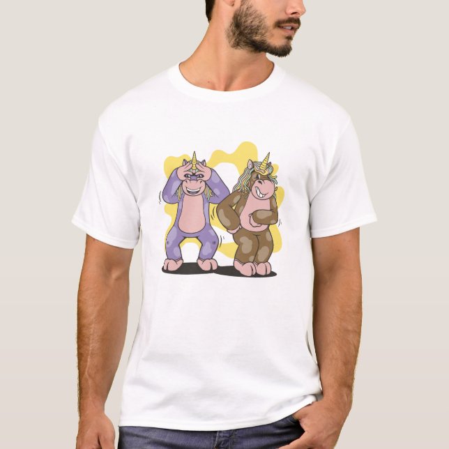 CUTE UNICORN GRIDDY DANCE  T-Shirt (Front)