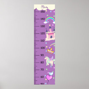 Cute Unicorn Growth Chart Centimetre