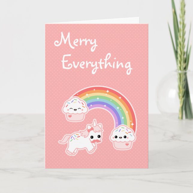 Cute Unicorn Holiday (Front)