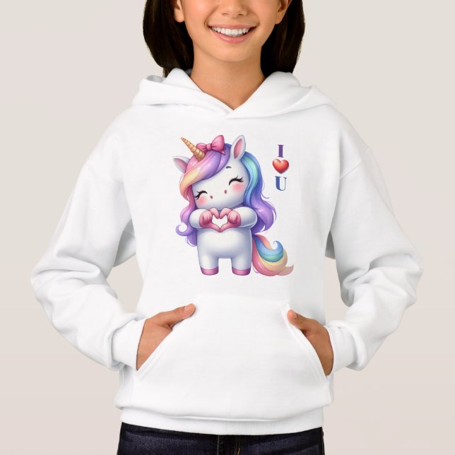 Cute Unicorn I Love You (Front)