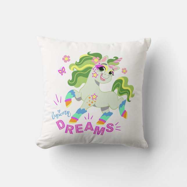 Cute unicorn illustration #2 cushion (Front)