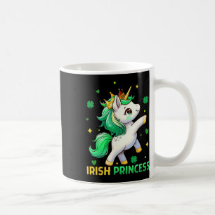 Cute Unicorn Irish Princess St Patricks Day Girls Coffee Mug