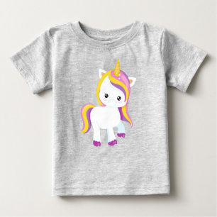 Cute Unicorn, Kawaii Unicorn, Little Unicorn Baby T-Shirt