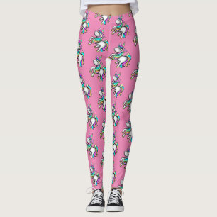 Cute Unicorn Leggings Pink