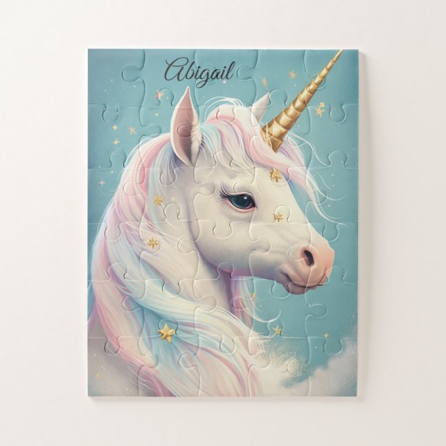 Cute Unicorn Magical Puzzle for Kids (Vertical)