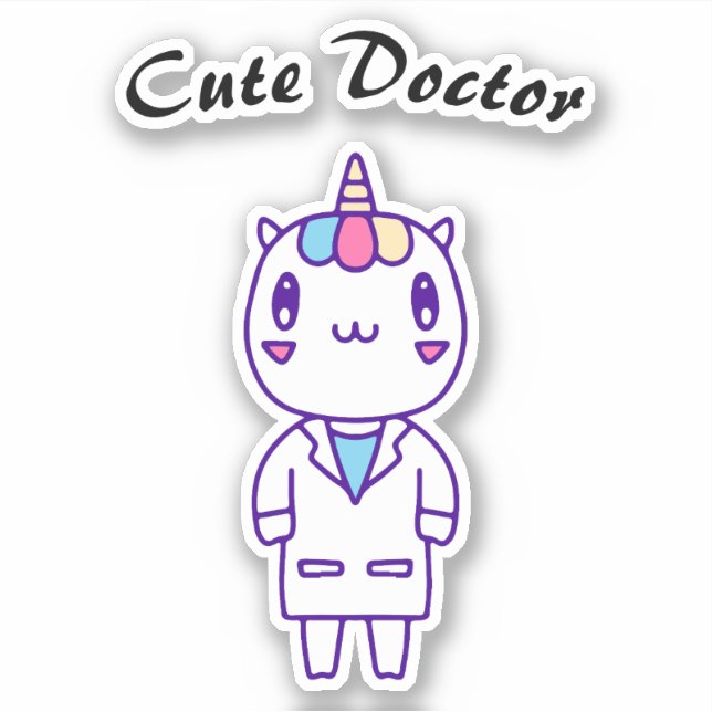 Cute Unicorn Medical Doctor – Funny stethoscope (Front)