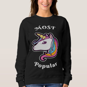Cute unicorn most popular sweatshirt