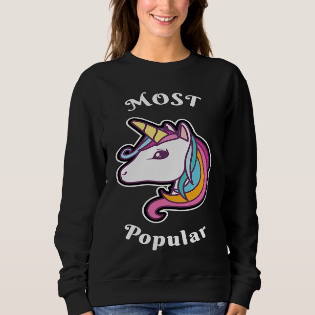 Cute unicorn most popular sweatshirt (Front)