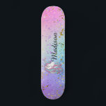 Cute Unicorn Ombre Rainbow Glitter Sparkle Skateboard<br><div class="desc">Cute Unicorn Ombre Rainbow Glitter Sparkle Skateboard</div>