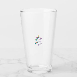 Cute Unicorn on an Aerial Hoop - Magical Illustrat Glass