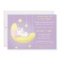 Cute Unicorn on Moon Baby Shower Invitations
