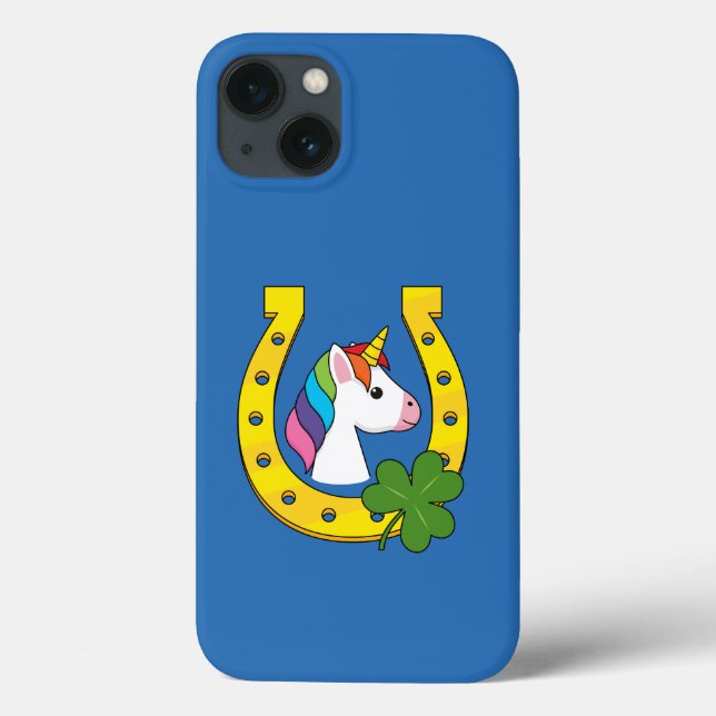 Cute Unicorn on St Patrick's Day Case-Mate iPhone Case (Back)
