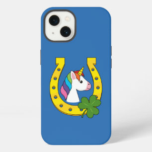 Cute Unicorn on St Patrick's Day iPhone 13 Case