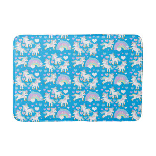 Cute Unicorn Pattern Bath Mat