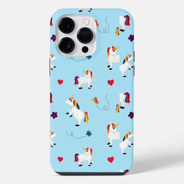 Cute Unicorn Patterned iPhone Case (Back)