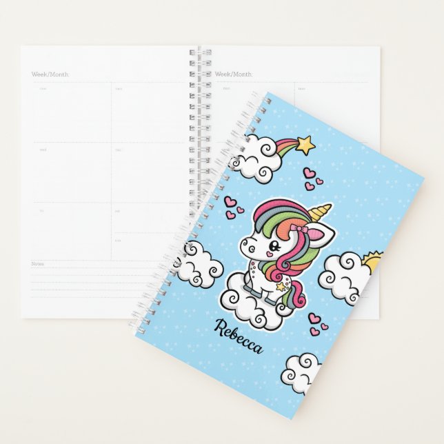 Cute Unicorn planner (Display)