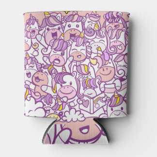 Cute Unicorn Pony: Magic Doodle Collection Can Cooler