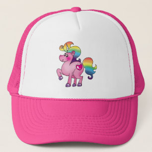 cute unicorn pony trucker hat
