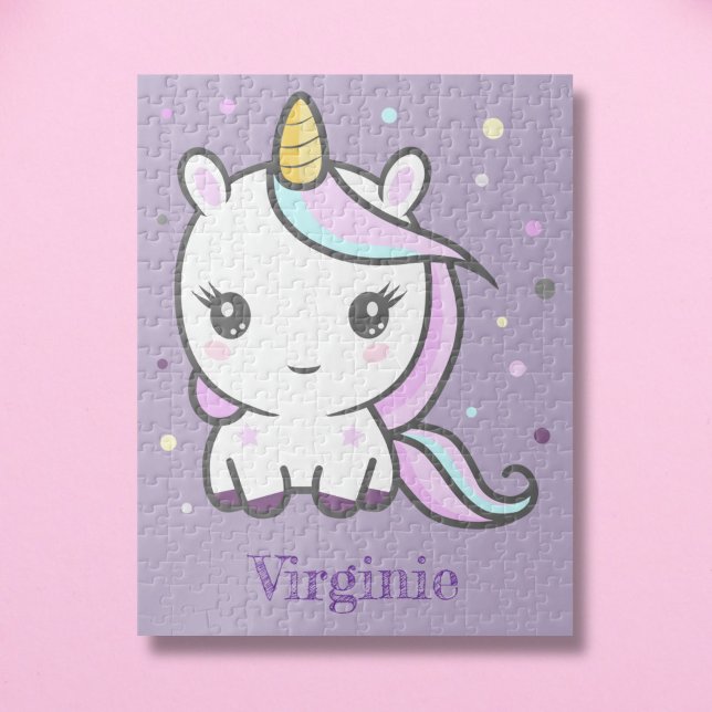 Cute Unicorn Purple Puzzle (Cute Unicorn Purple Puzzle)