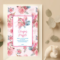 Cute Unicorn Rainbow Diapper Raffle