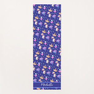 Cute unicorn rainbow kids stylish Birthday party Yoga Mat