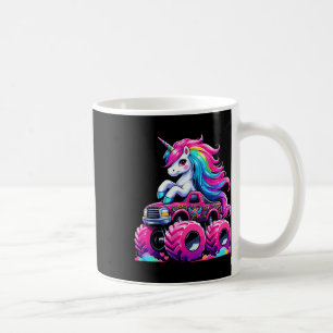 Cute Unicorn Riding Monster Truck Coffee Mug