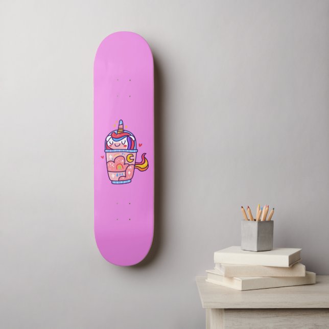 Cute unicorn skateboard (Wall Art)