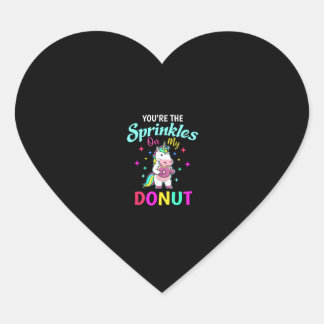 Cute Unicorn Sprinkles Your Doughnut Adult Kids Do Heart Sticker