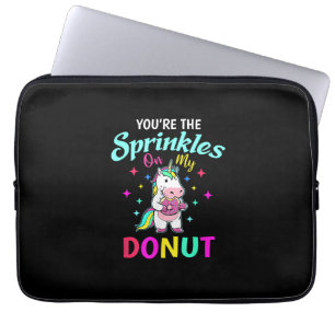 Cute Unicorn Sprinkles Your Doughnut Adult Kids Do Laptop Sleeve