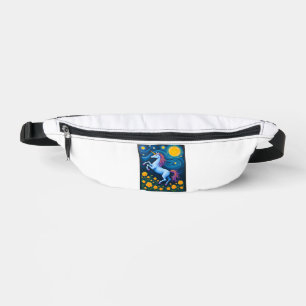 Cute Unicorn Starry Night (3) Bum Bags