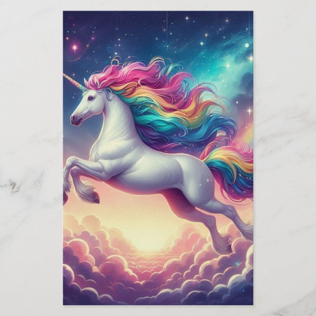 Cute Unicorn Stationery (Front)