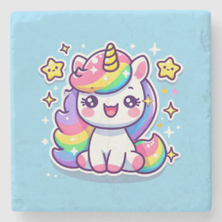 Cute Unicorn Stone Coaster